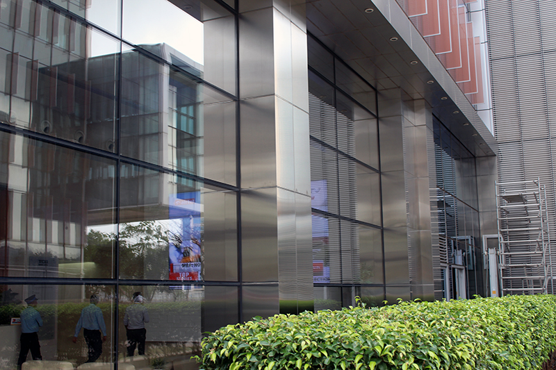 TCG Financial Center , curtain wall , glass vertical sunshade