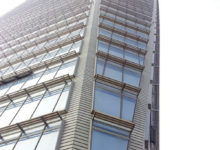 North East Asia Trade Tower , glass sunshade , curtain wall