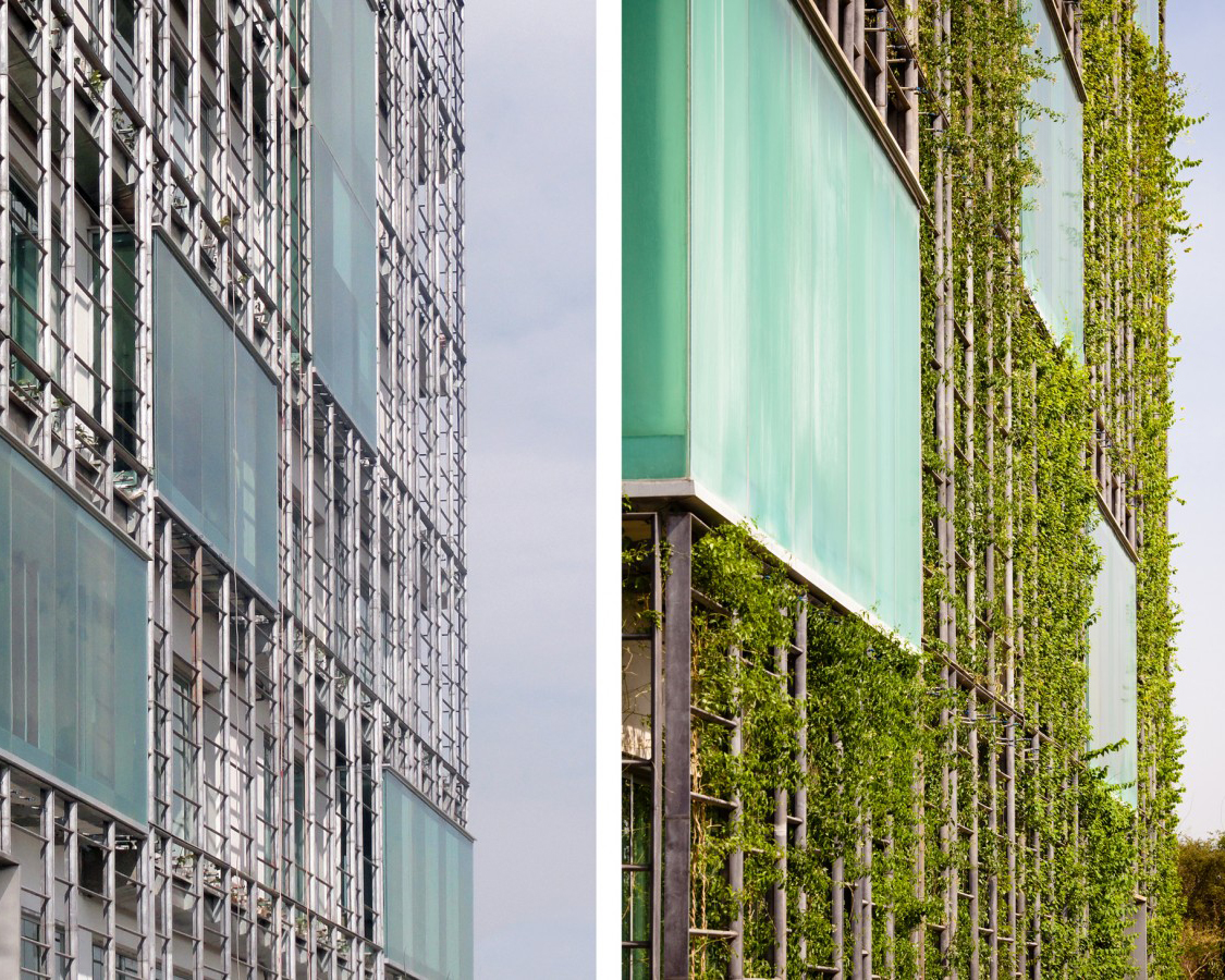 KMC Headquarter , green facade